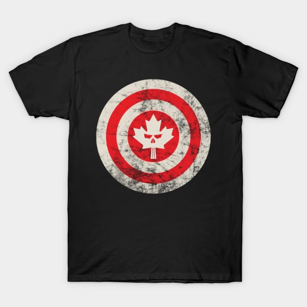 Niche Skull Island Mod Art  Captain Canada T-Shirt by LailaLittlerwm